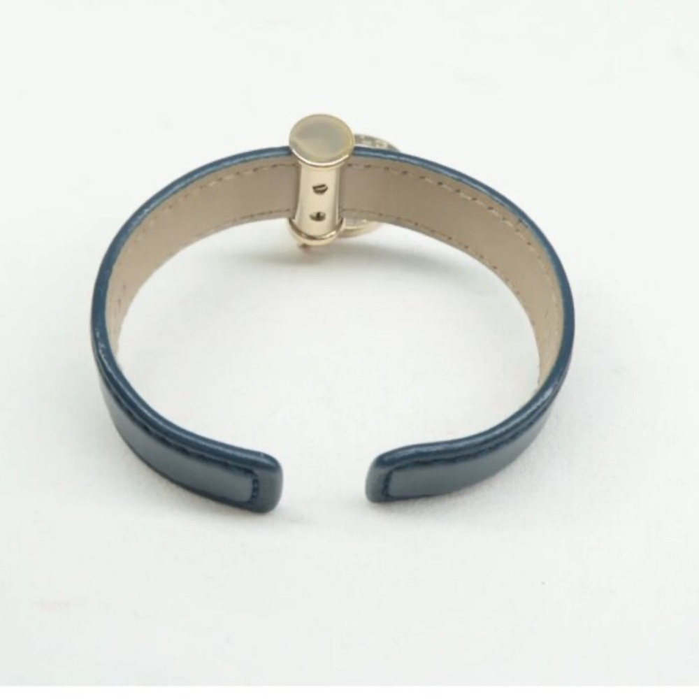 100% Authentic BVLGARI Leather Tag Cuff Bracelet - Picture 11 of 12